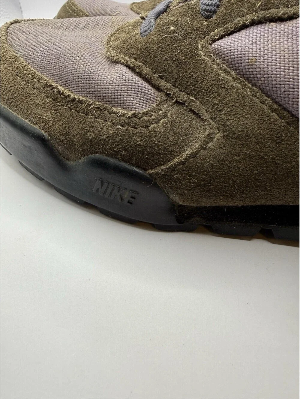 VTG 90s Nike ACG Caldera Mid Trail Hiking Boots Gray/Purple Suede Size 7.5